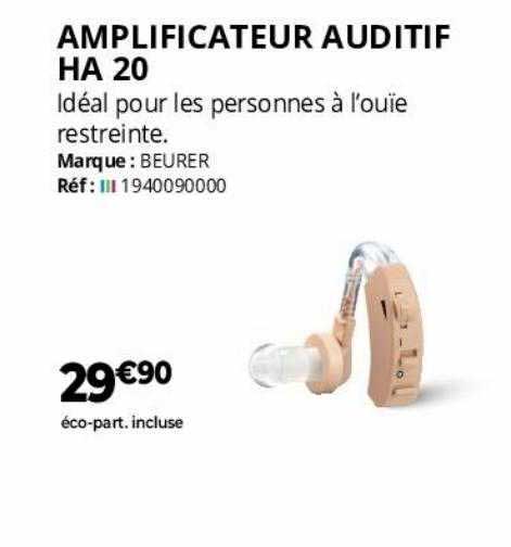 amplificateur auditif ha 20