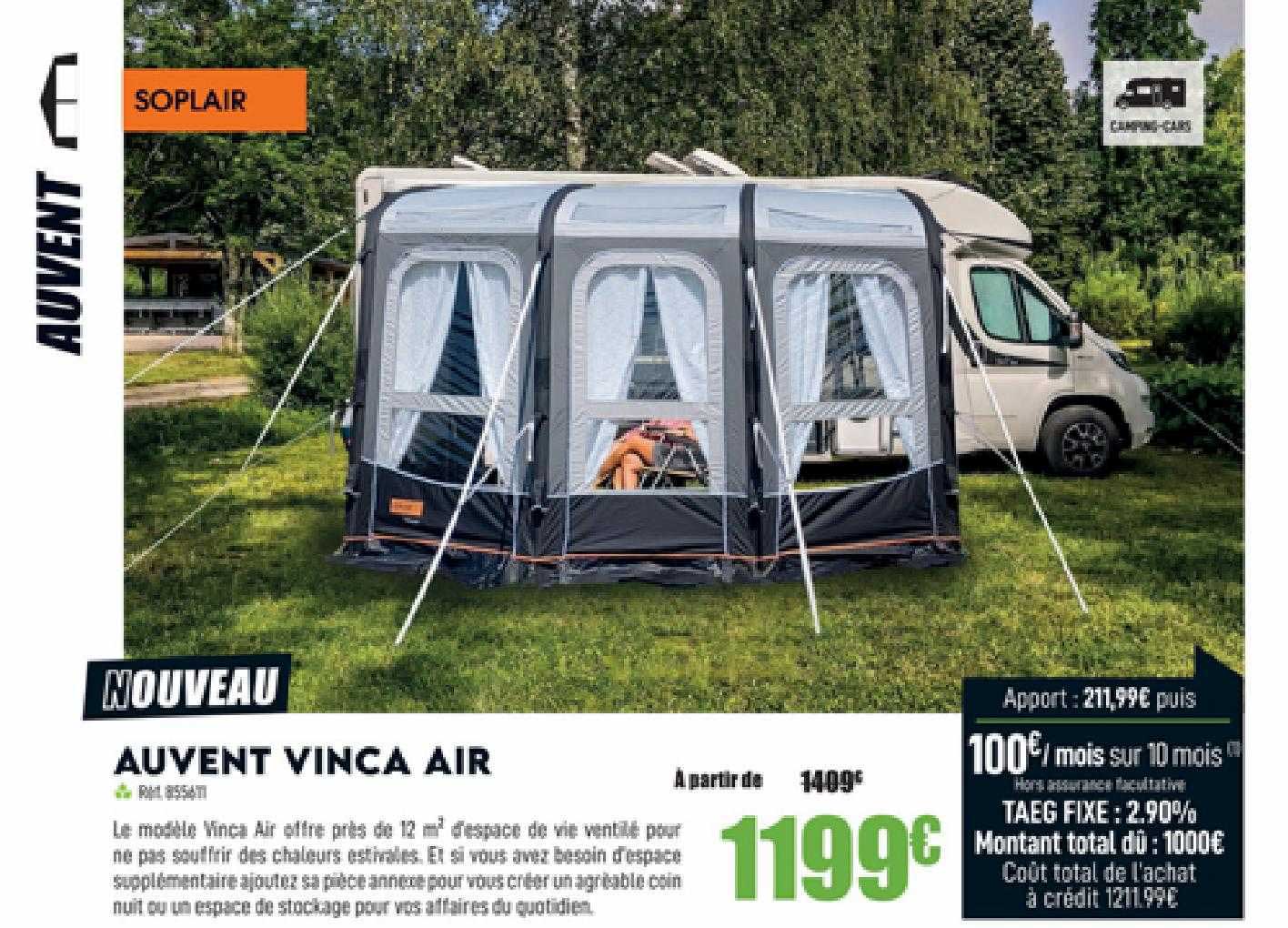 auvent vinca air soplair