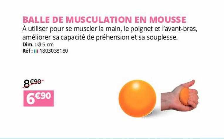 balle de musculation en mousse