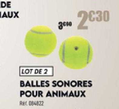 balles sonores pour animaux