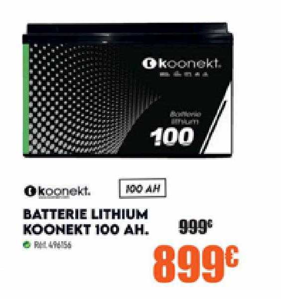 batterie lithium koonekt 100 ah