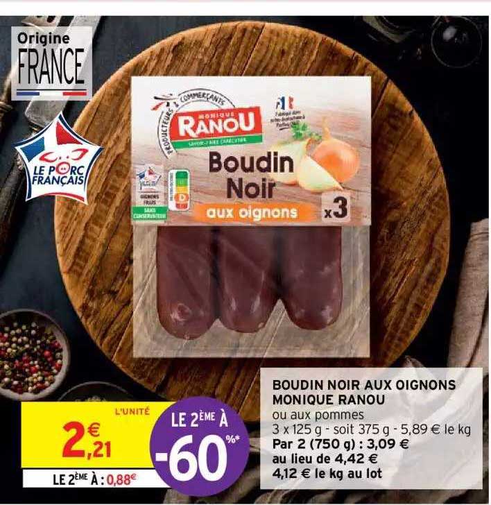 Boudin Noir Aux Oignons Monique Ranou