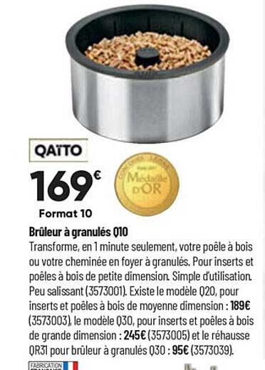 brûleur à granulés q10 qaïto