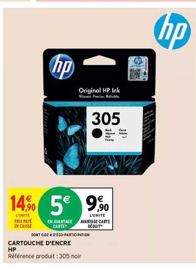 cartouche d'encre hp 305 noir