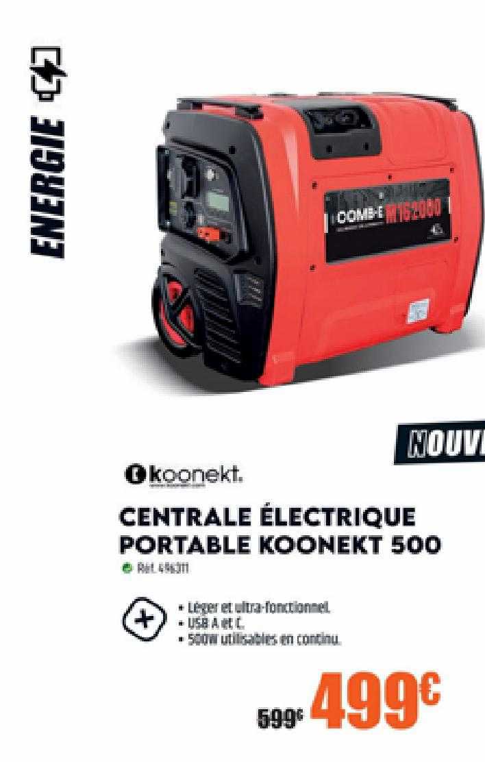 centrale électrique portable koonekt 500
