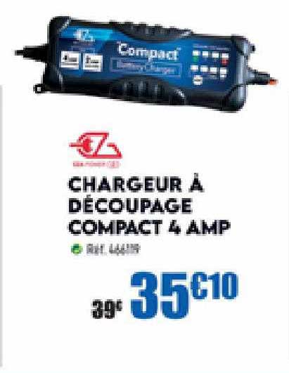chargeur à découpage compact 4 amp