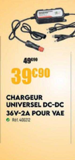 chargeur universel dc-dc 36v-2a pour vae