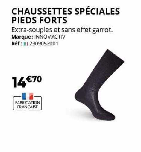chaussettes spéciales pieds forts