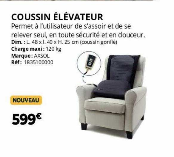 coussin élévateur