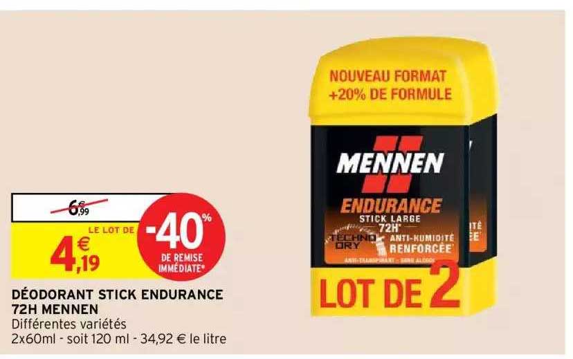déodorant stick endurance 72h mennen