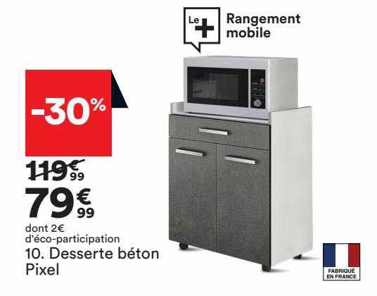 Desserte Béton Pixel