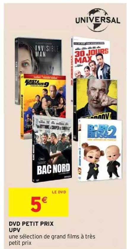 dvd petit prix upv