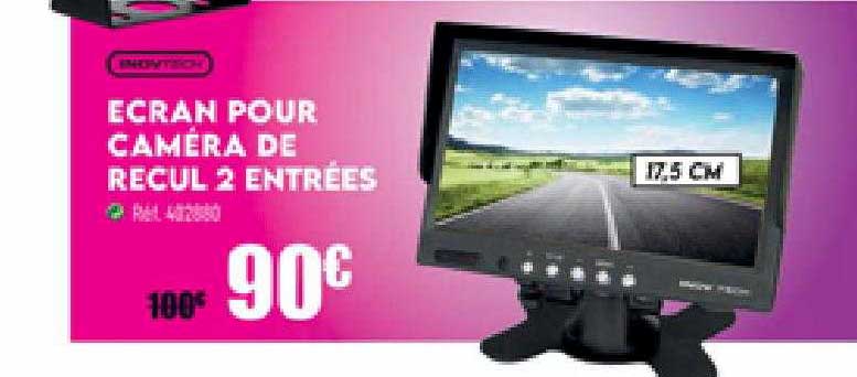 écran pour caméra de recul 2 entrées inovtech