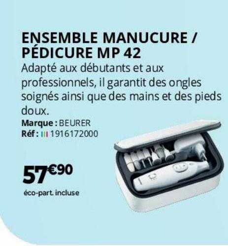ensemble manicure pédicure mp42 beurer