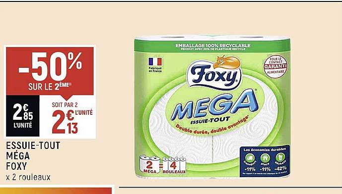 essuie-tout méga foxy