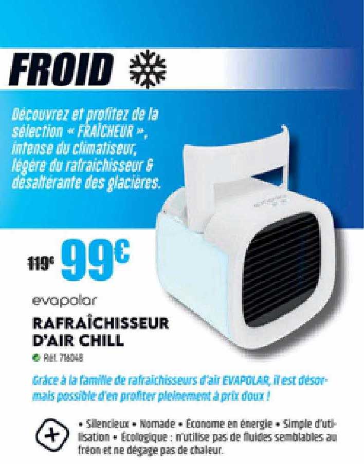 evapolar rafraîchisseur d'air chill
