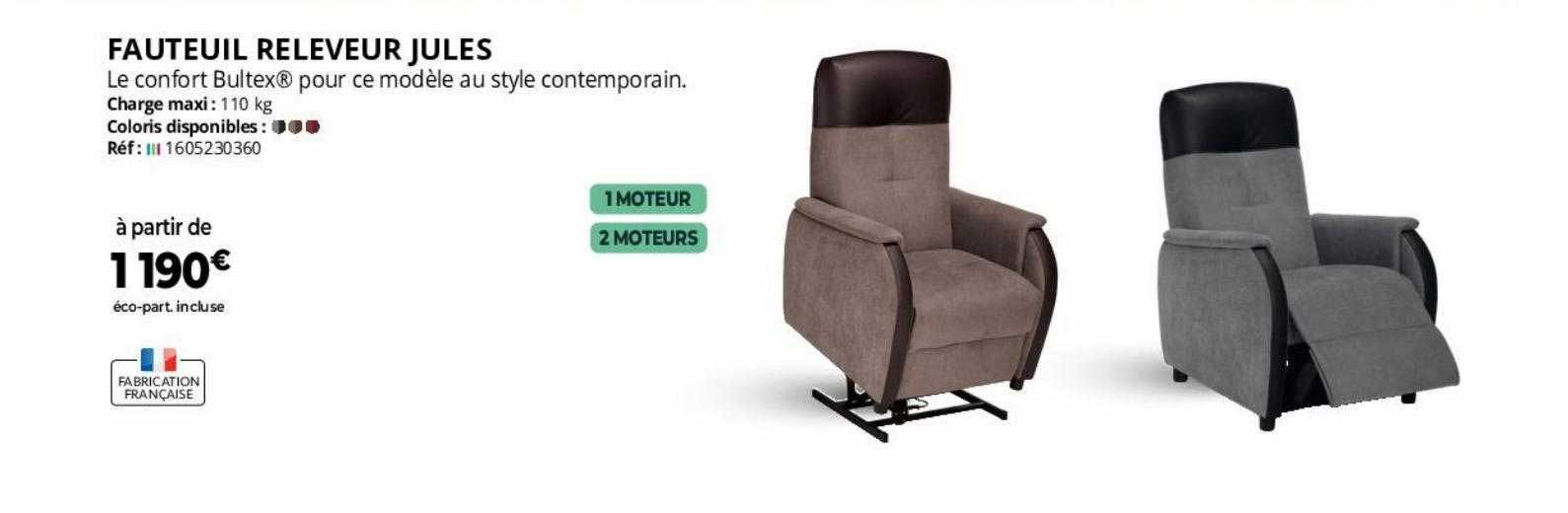 fauteuil releveur jules