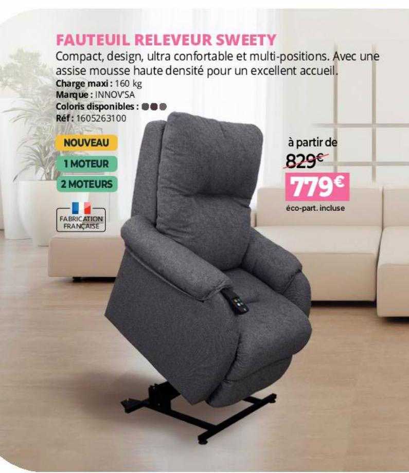 fauteuil releveur sweety