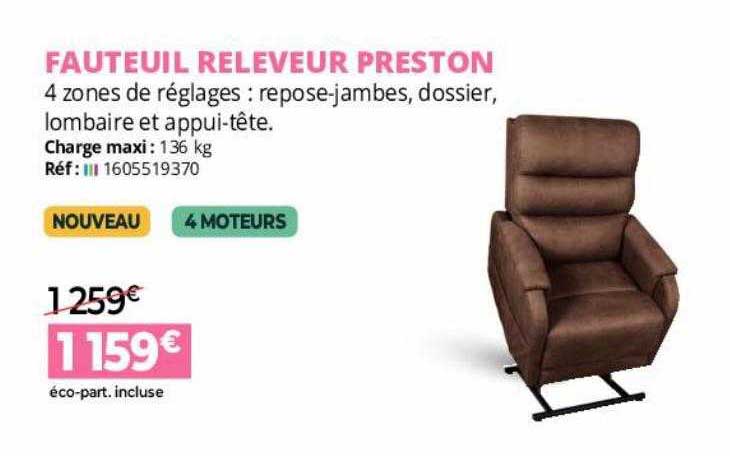 fauteul releveur preston