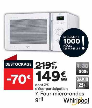 four micro-ondes gril whirlpool