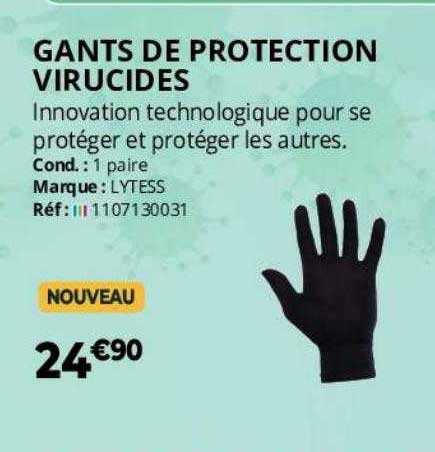gants de protection virucides