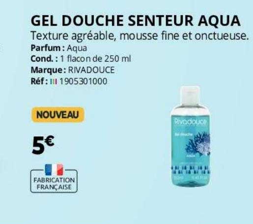 gel douche senteur aqua
