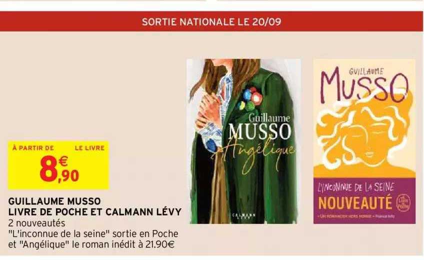 guillaume musso livre de poche et calmann lévy