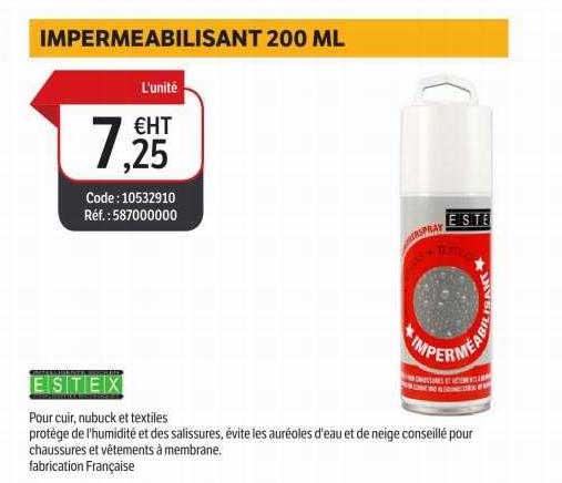 imperméabilisant 200ml estex