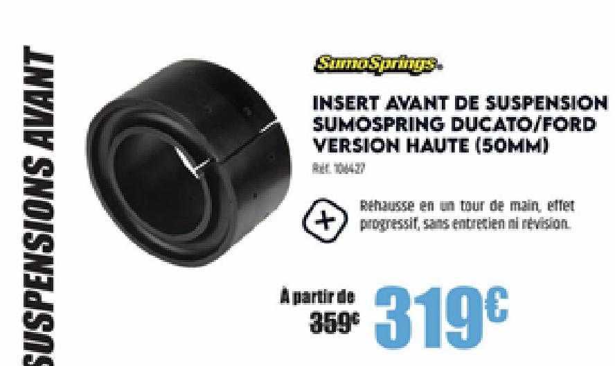 insert avant de suspension sumospring ducato - ford