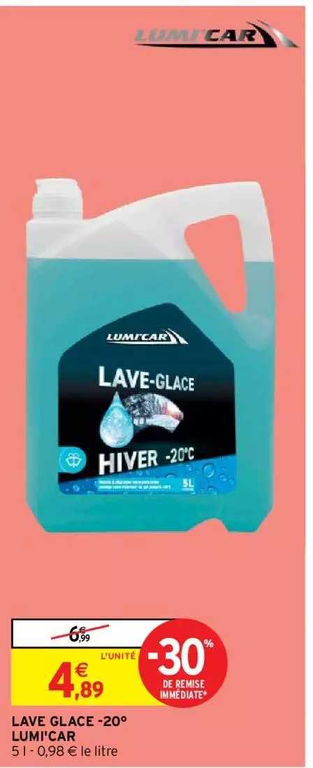 lave glace -20° lumi'car