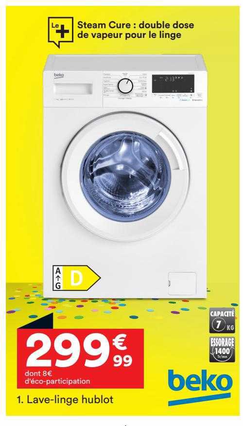 lave-linge hublot beko