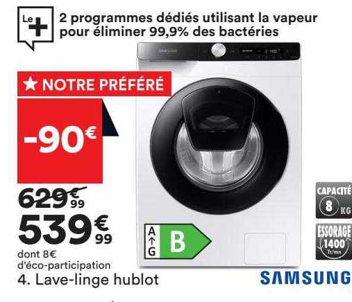 lave-linge hublot samsung