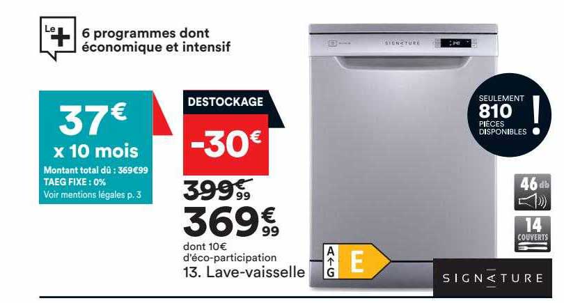 lave-vaisselle signature