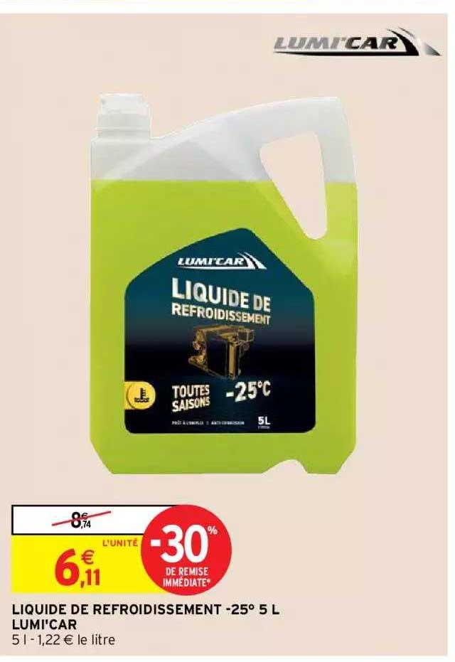 Liquide De Refroidissement -25° Lumi-car