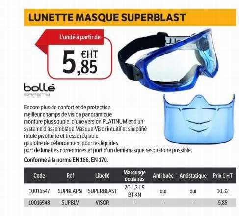 lunette masque superblast bollé