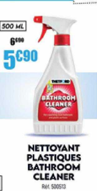 nettoyant plastiques bathroom cleaner