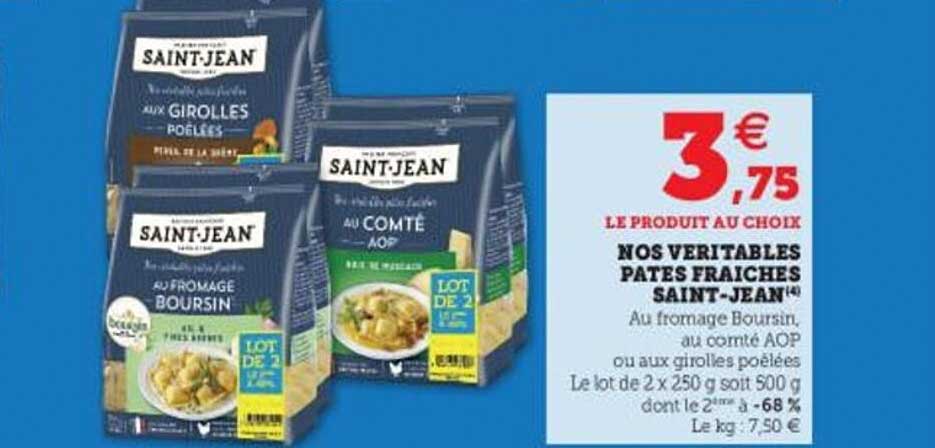 nos véritables pâtes fraîches saint-jean