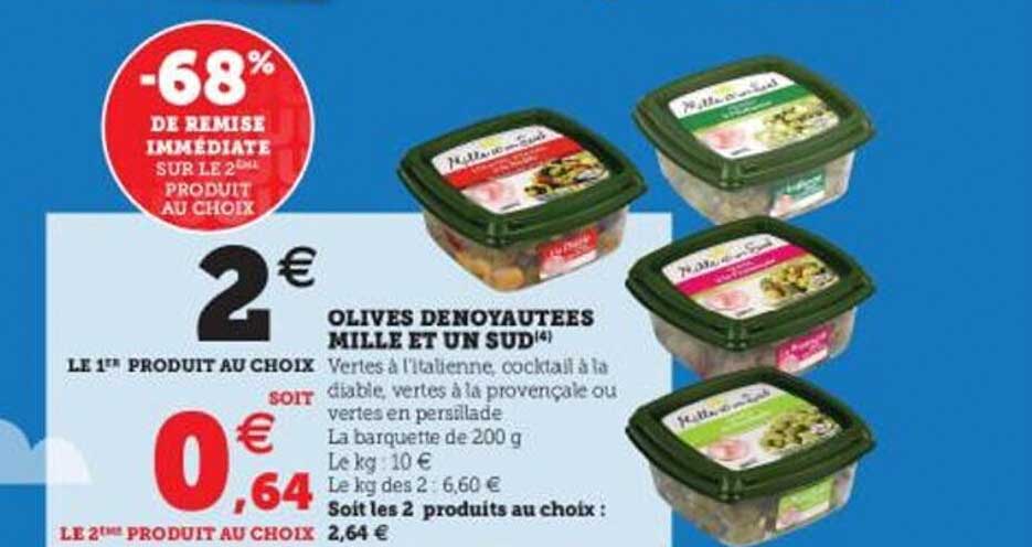 olives dénoyautées mille et un sud