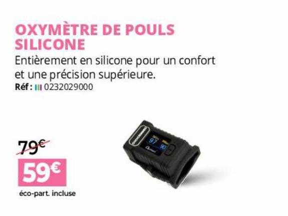 oxymètre de pouls silicone