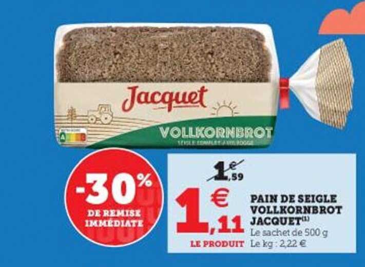 pain de seigle vollkornbrot jacquet