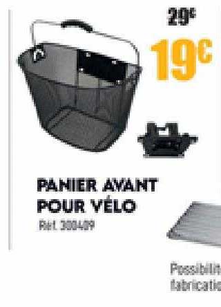 panier avant pour vélo