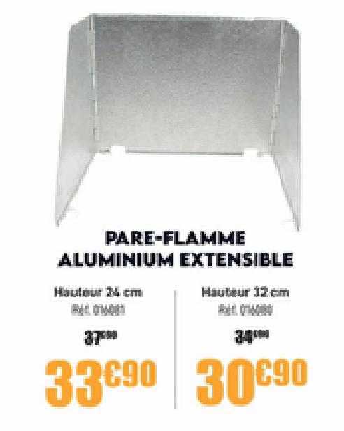 Pare-flamme Aluminium Extensible