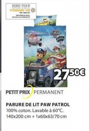 parure de lit paw patrol