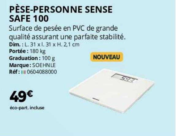 pèse-personne sense safe 100