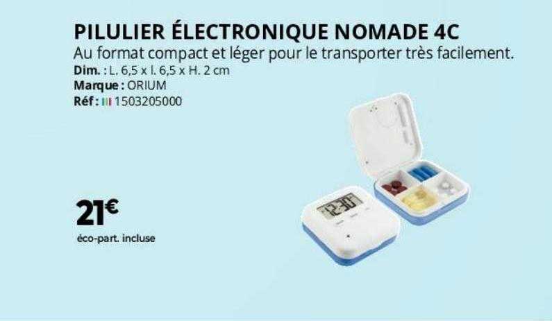 pilulier électronique nomade 4c