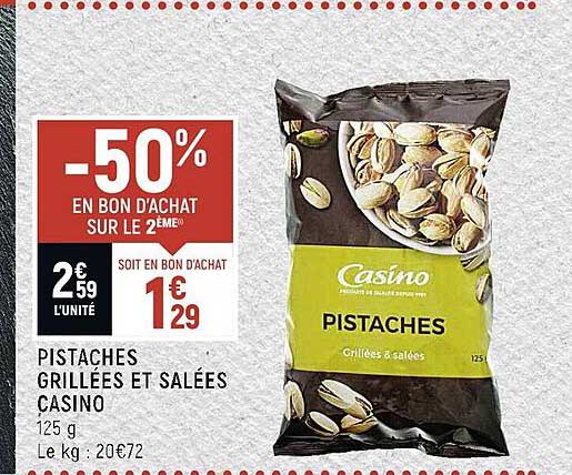 Pistaches Grillées Et Salées Casino