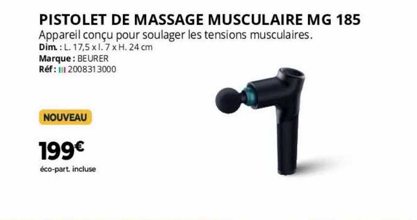 pistolet de massage musculaire mg 185