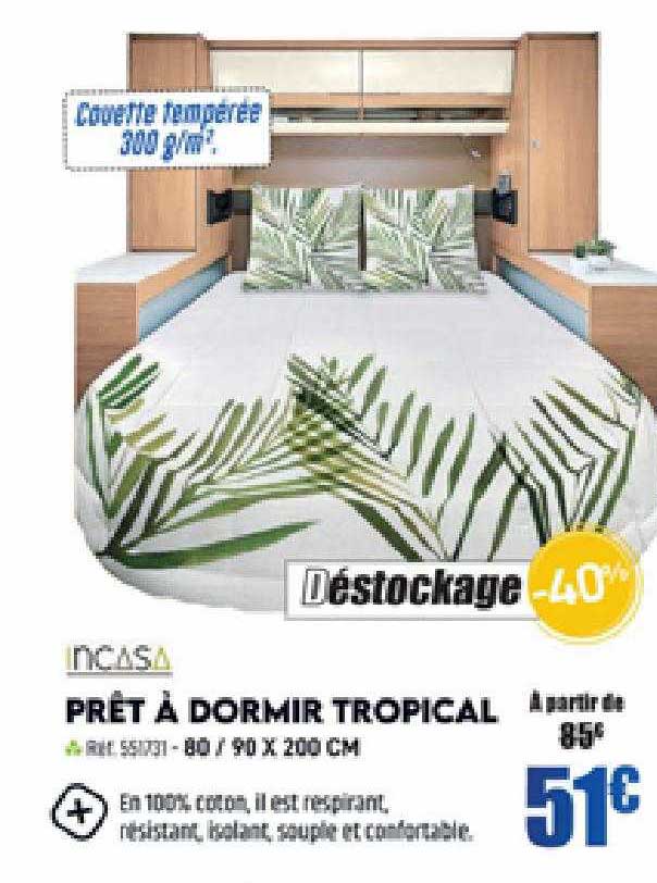prêt à dormir tropical incasa