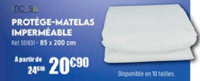 protège-matelas imperméable incasa