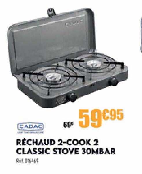 réchaud 2-cook 2 classic stove 30mbar cadac